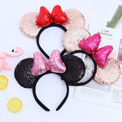 Sequin Bow Knot Hair Hoop for Baby Girls
