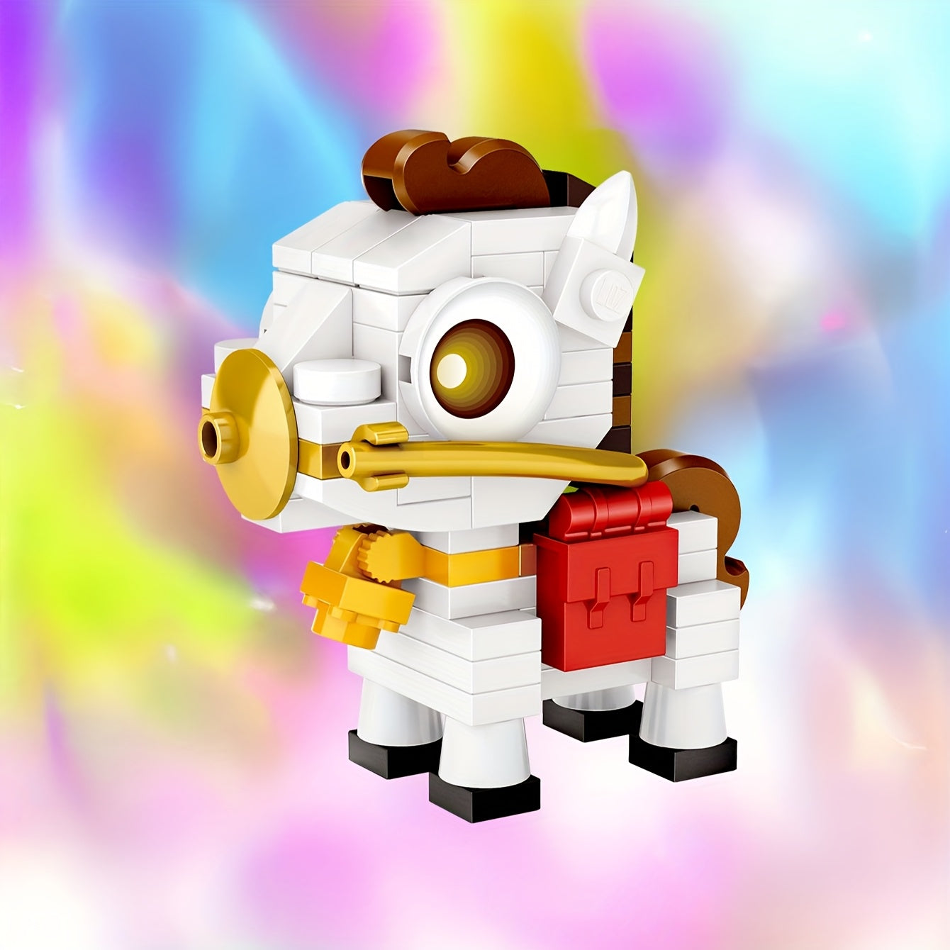 Chinese Zodiac Mini Building Block Toy Set for Birthday, Desktop Decoration