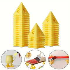 10PCS Paint Pads & Stands Mini Triangle Pyramid Shape Woodworking Accessori