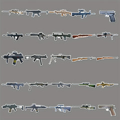 50pcs Military Graffiti Stickers DIY Waterproof Stickers