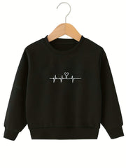 Heart Cat Claws Graphic Sweatshirt for Girls