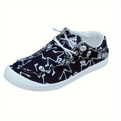 Halloween Skull Boat Shoes Lightweight Running Sneakers