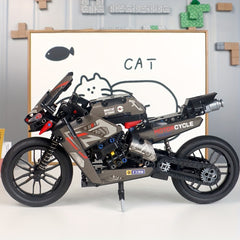 500 PCS Science & Tech Building Blocks Motorcycle Assembly Toy