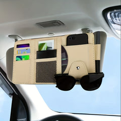 Car Sun Visor Document Organizer Holder with Pocket