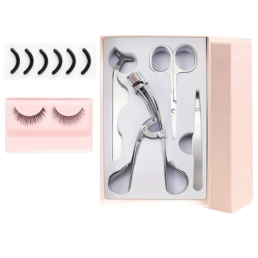 4pcs Eyelash Tools Set False Eyelash Applicator Scissors Curlers Tweezers