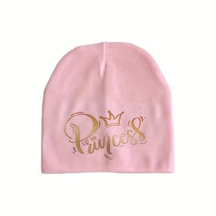 Baby Girls Princess Print Beanie Cap Soft Comfortable Hat
