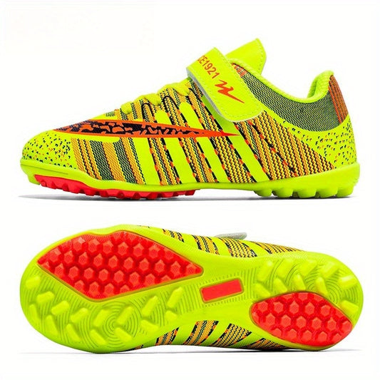 Kid's Turf Football Boots with Fastener Outdoor TF Soccer Cleats