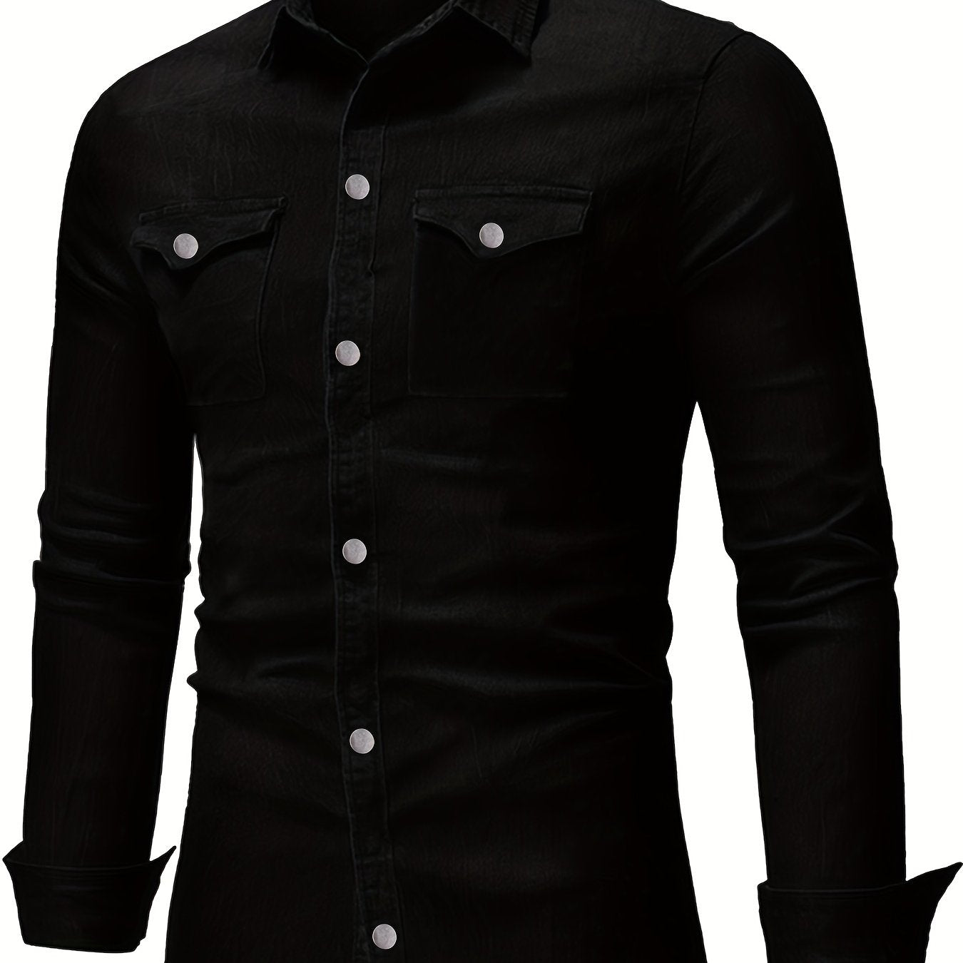 Men's Camo Military Shirt Long Sleeve Button Down for Outdoor