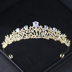Rhinestone Crown Headband Bridal Wedding Party Decor Princess Tiara