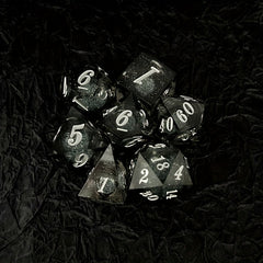 7pcs Liquid Core Dice Resin Mini Game Drinking Fun Dice Creative Tabletop