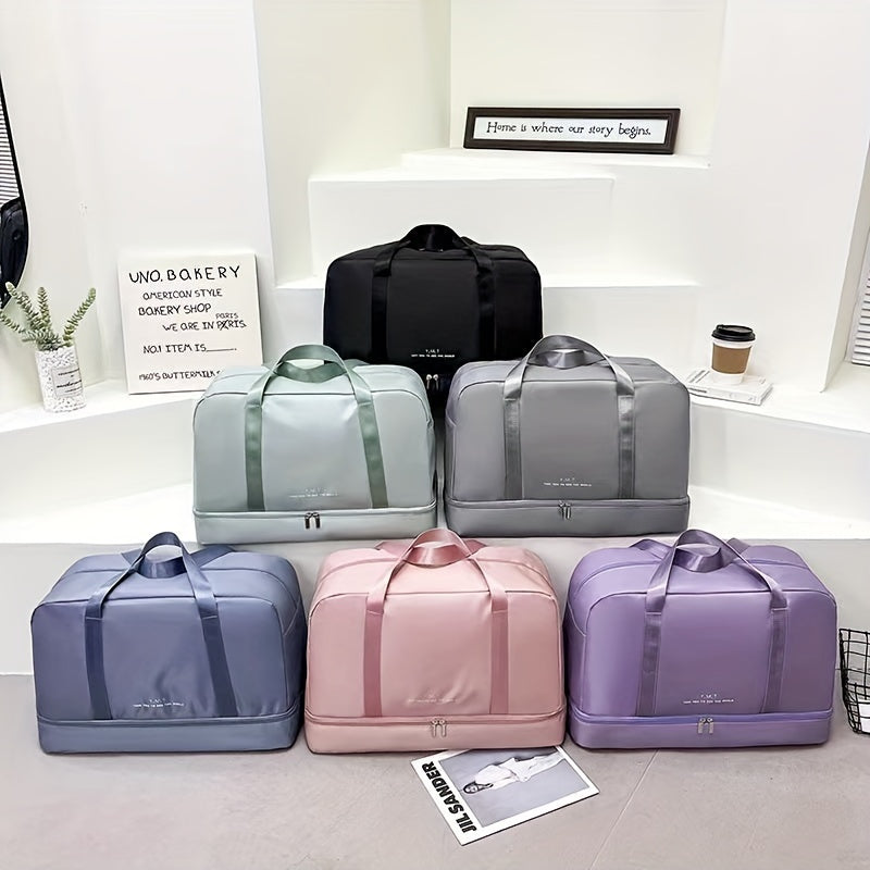 Minimalist Solid Travel Duffle Bag Lightweight Versatile Overnight Bag