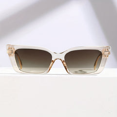 Y2K Cat Eye Sunglasses Gradient Lens Chain Temple Glasses UV400