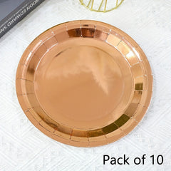 10pcs Disposable Paper Plates Birthday Party Tableware
