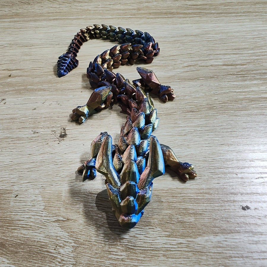 Dragon Ornament 3D Printed Art Collection Desktop Unique Gift