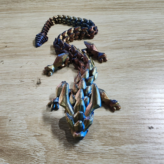Dragon Ornament 3D Printed Art Collection Desktop Unique Gift