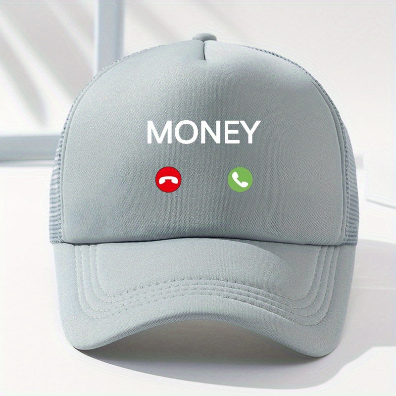 Money Calling Printed Baseball Cap Unisex Trucker Hat