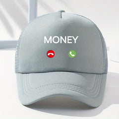 Money Calling Printed Baseball Cap Unisex Trucker Hat