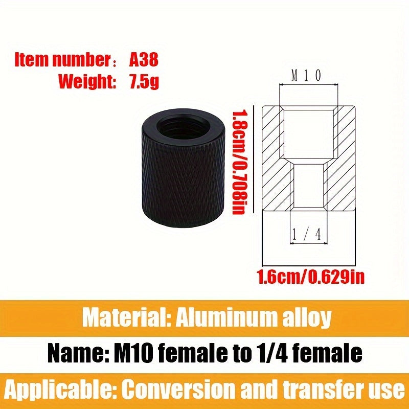 Camera Mount 1/4 Female to M4-M10 Screw Adapter for Tripod Accessories