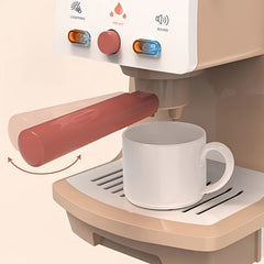 Kids Coffee Machine Toy with Realistic Details & Sound Effects