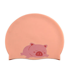 Stay & Stylish Adult Cartoon Silicone Swim Cap for Men & Women