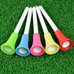 10 Pcs 83mm Rubber Golf Tees w/ Ball Holder