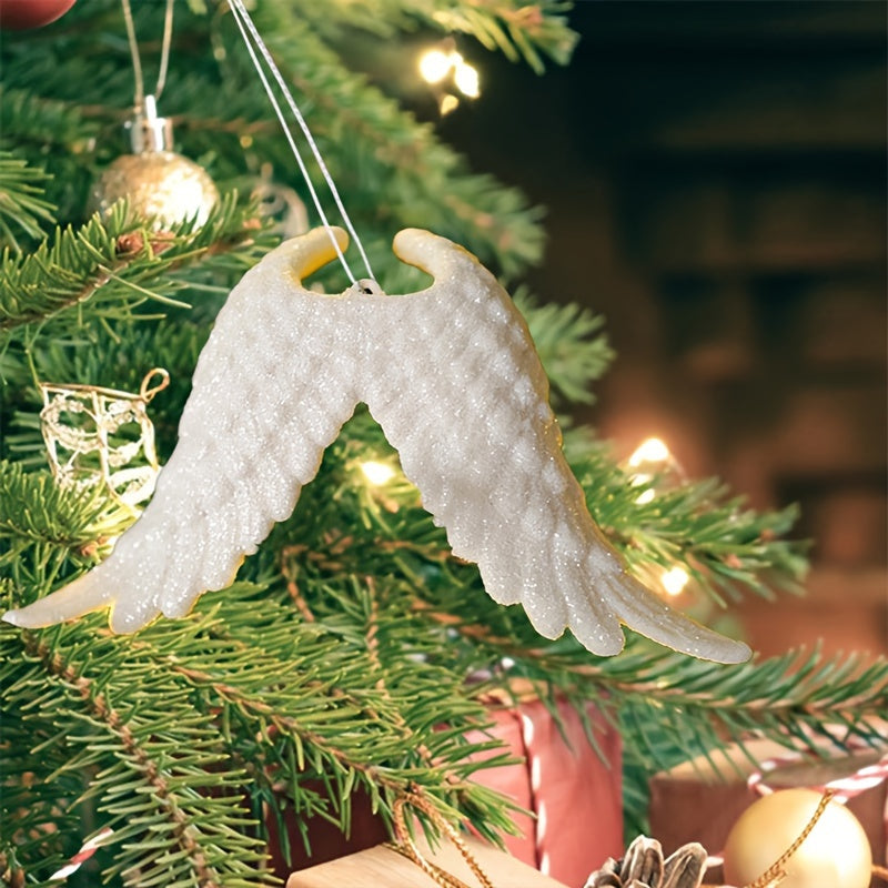 Angel Wing Resin Christmas Tree Ornament For Family Party Decor