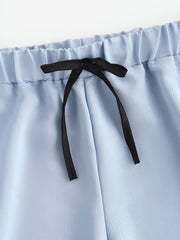 Summer High Waist Lace Up Shorts