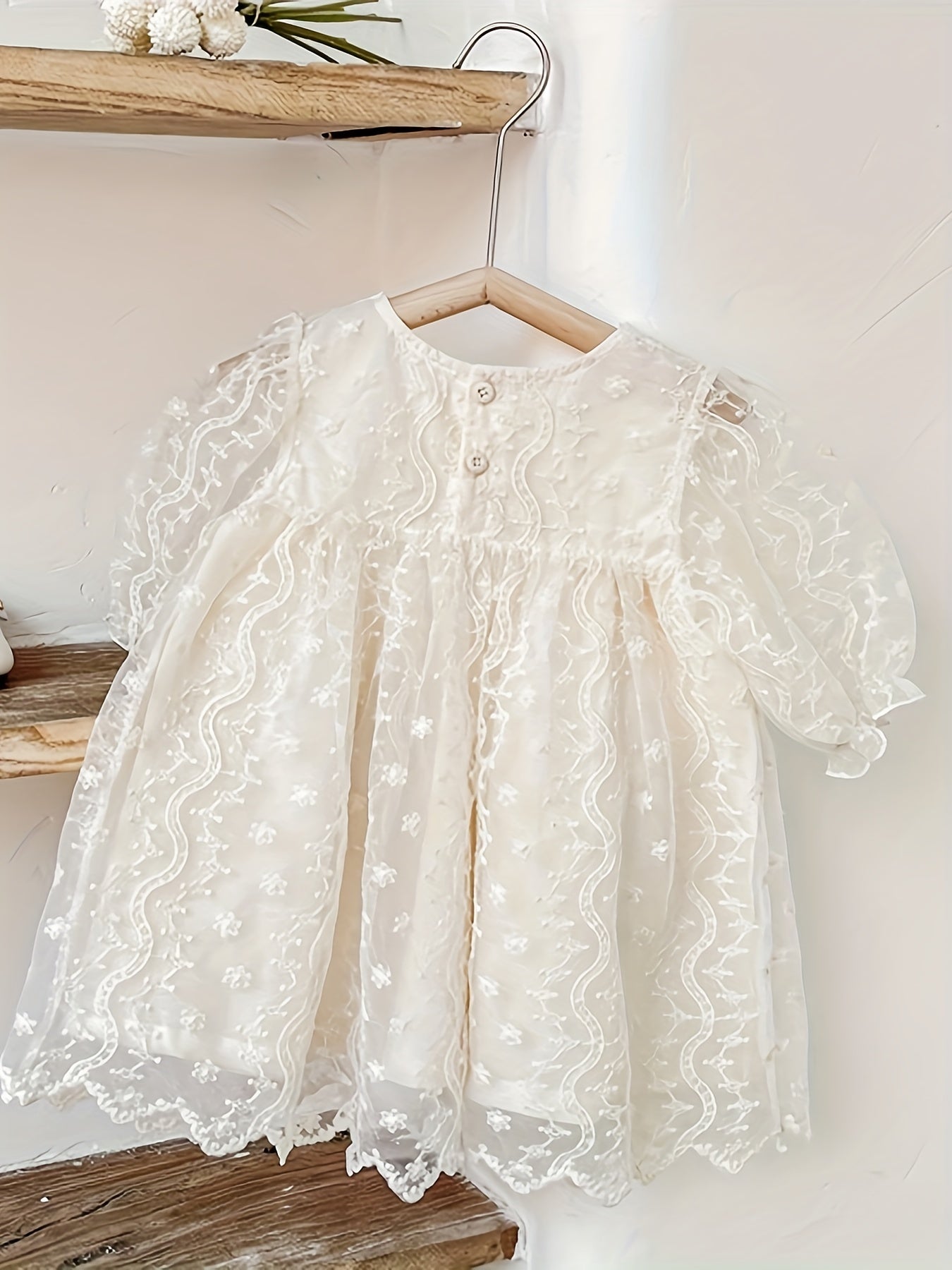 Toddler Girls' Lace Sweet Princess Dress For Party