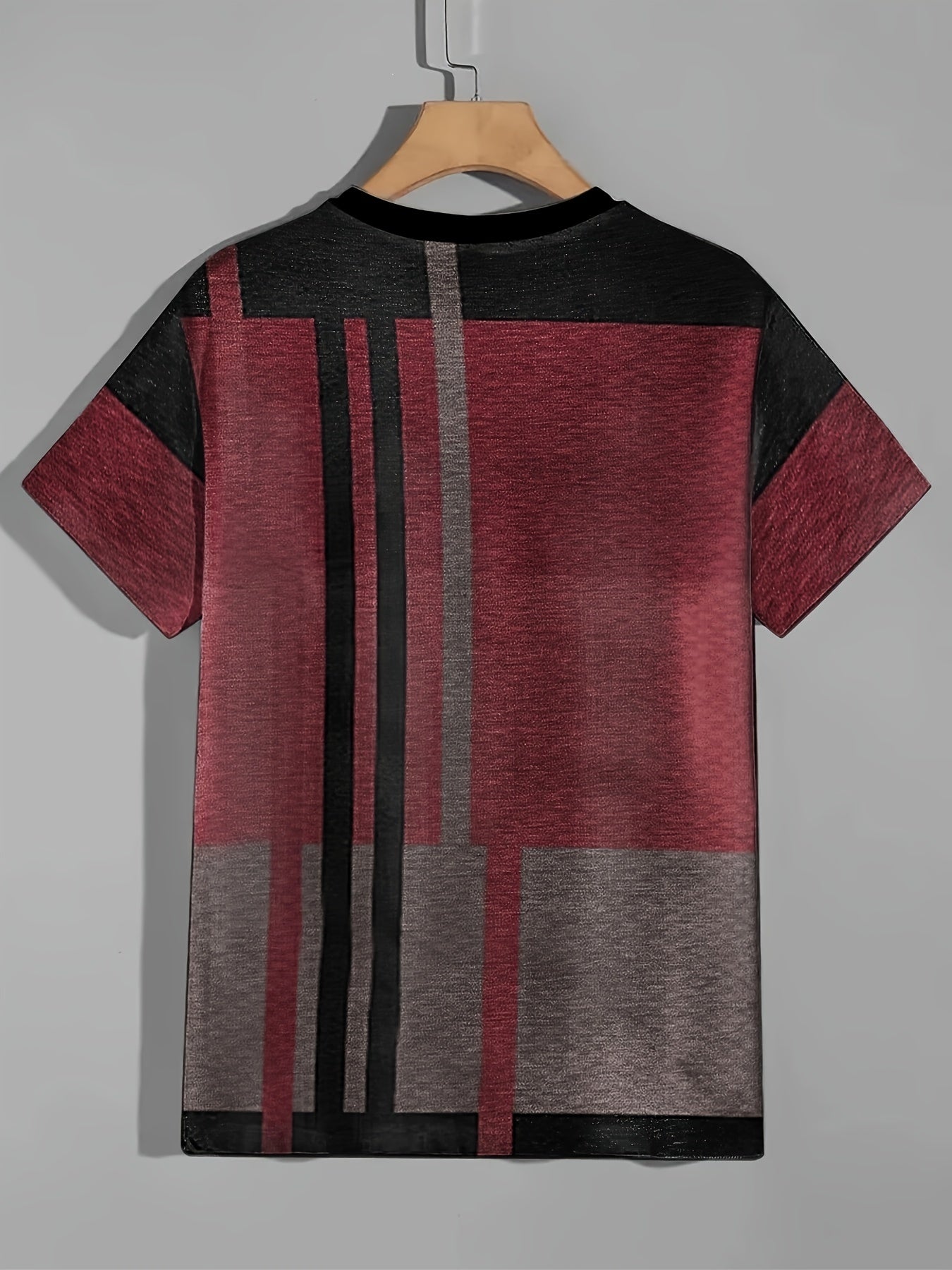 Men's Vintage Printed Sports T-shirt Round Neck Tee