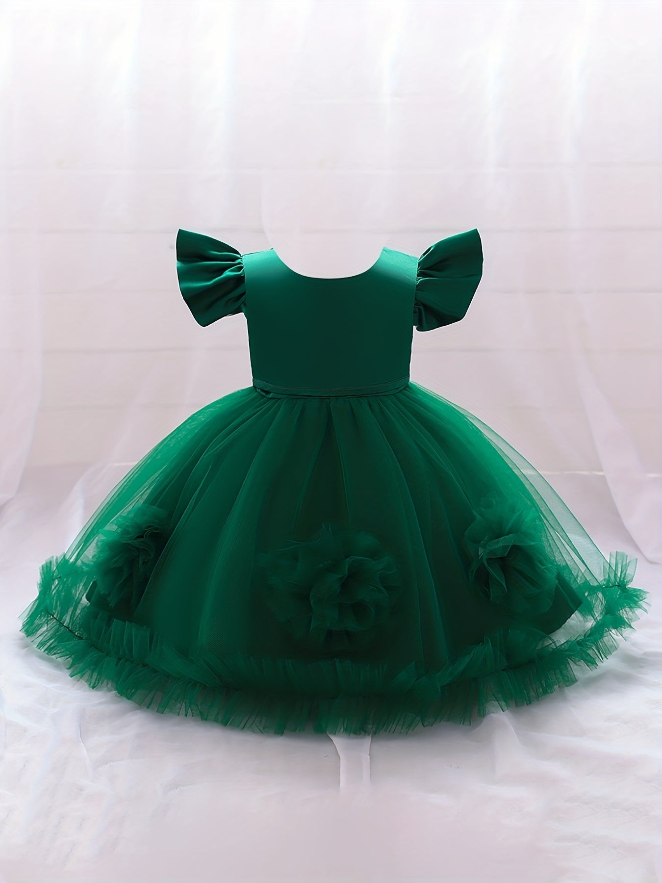 Puffy Princess Flower Girl Dress