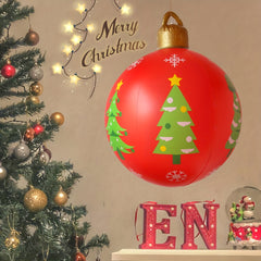 Inflatable Christmas Ball 23.6in Outdoor Decoration