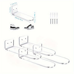 Floating Shoe Display Rack Acrylic Sports Shoes Storage Organizer