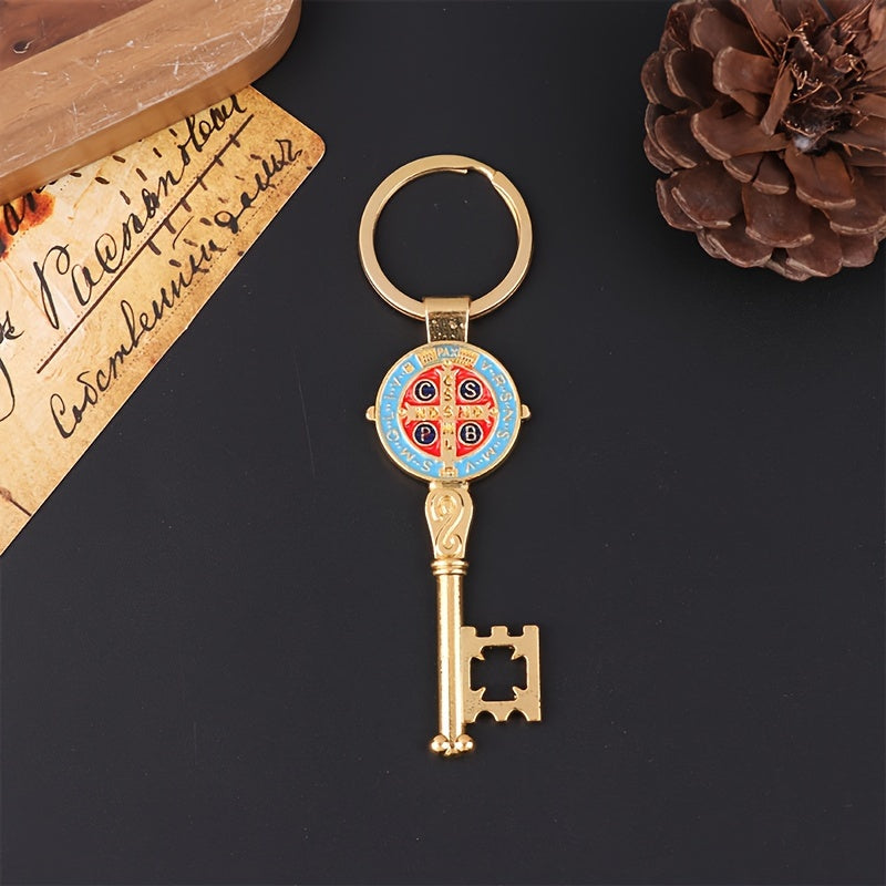 Creative Key shaped Keychain Keyring For Men Women Alloy Key Chain Pendant