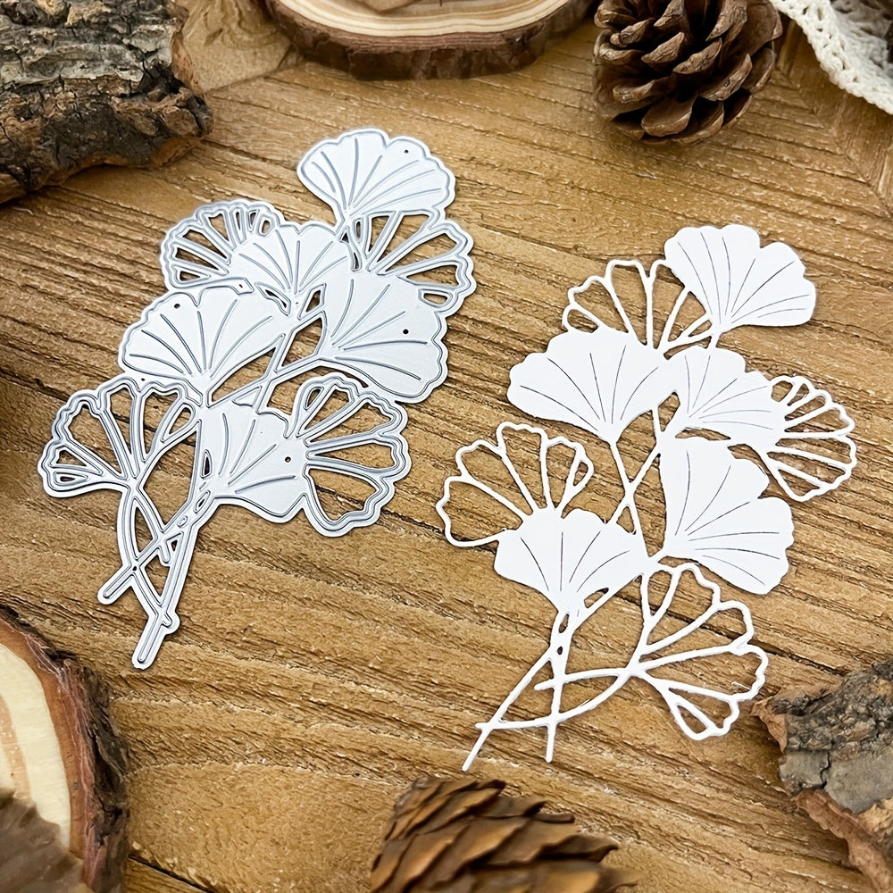 Ginkgo Biloba Flowers Metal Cutting Dies for Scrapbooking