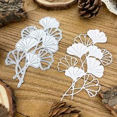 Ginkgo Biloba Flowers Metal Cutting Dies for Scrapbooking