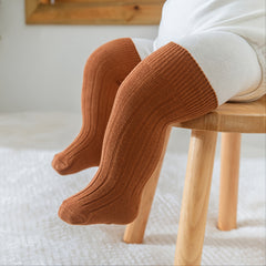 Toddler Knee High Ribbed Socks High Elasticity