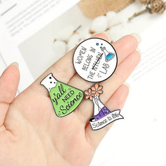 Cartoon Alloy Anti-Blowing Pin Beaker Brooch for Kids