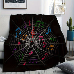 Musical Spider Warm Comfort Blanket for Sofa Bed Camping