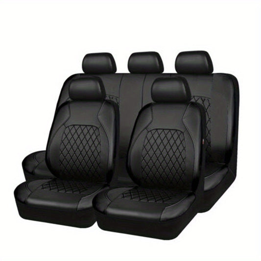 PU Leather Car Seat Cushion Protector Pad Anti Scratch for Sedans SUVs Pickups