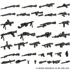 Military Minifigures Building Blocks Weapon Accessories Equipment Bag