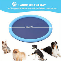 Non Slip Splash Pad For People And Dog Thicken Sprinkler Pool