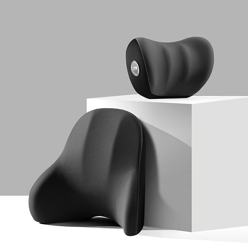 Ergonomic Car Headrest and Lumbar Support Cushion