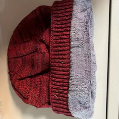 1pc Knitted Brimless Hat Plush Thicken Windproof Winter Outdoor Cycling