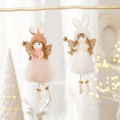 Christmas Wind Angel Girl Doll Tree Pendant