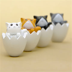 Mini Resin Cat Egg Fairy Garden Ornaments Micro Landscape Decor