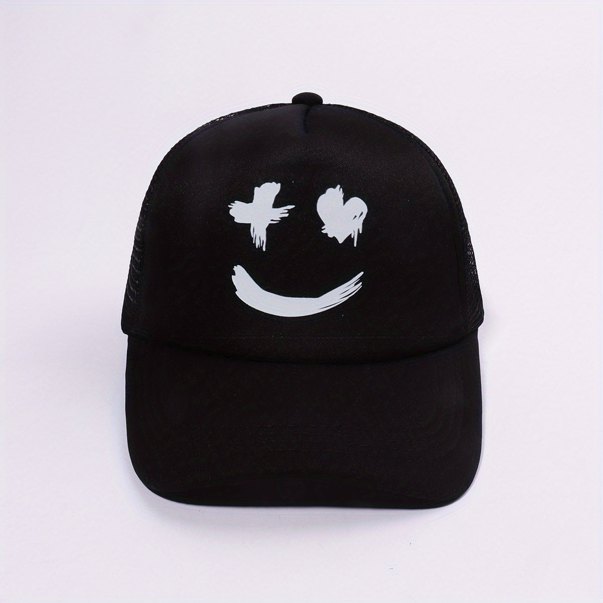 Smiling Face Baseball Cap Trucker Hat Unisex Adjustable Dad Hats