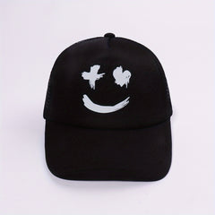Smiling Face Baseball Cap Trucker Hat Unisex Adjustable Dad Hats