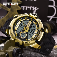 SANDA Waterproof LED Digital Sports Boy's Watch Gift