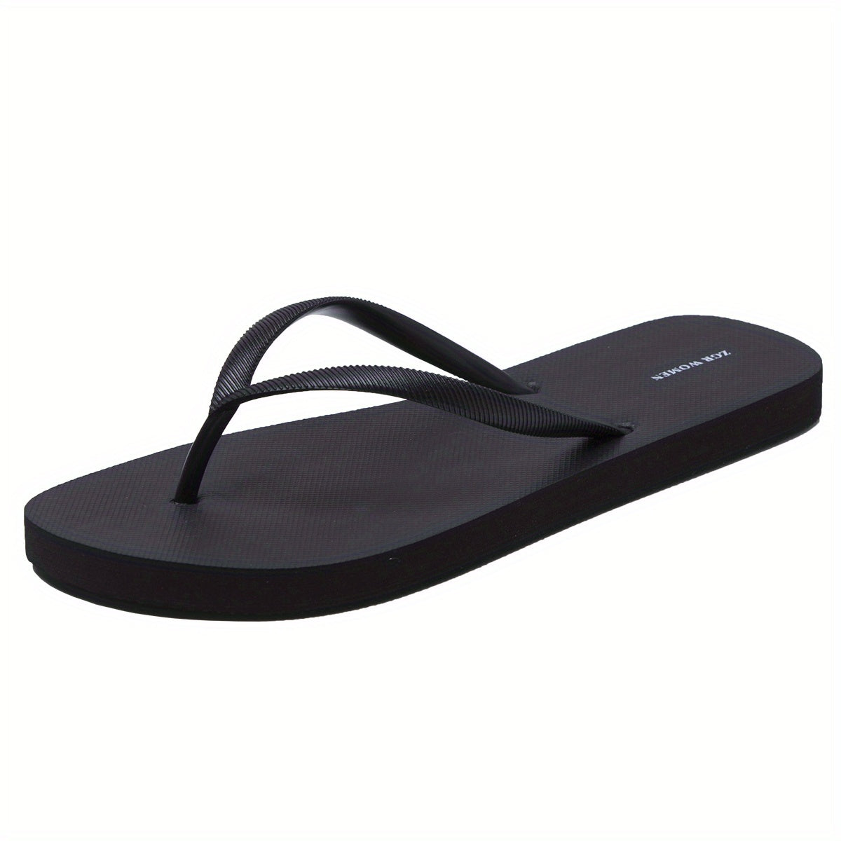 Women's Minimalist Flip Flops Open Toe Non Slip Flat Slide Shoes
