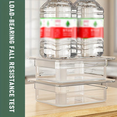 4pcs Refrigerator Storage Box Stackable Sealed Food Container